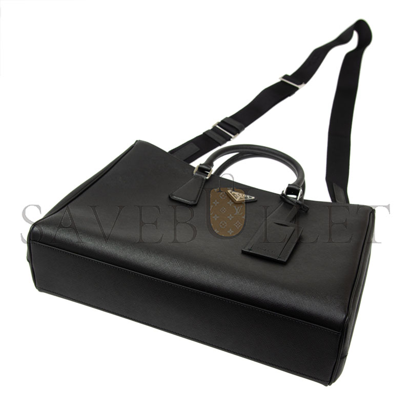 PRADA SAFFIANO TOTE BAG BLACK 2VG061 (39*29*9cm) 